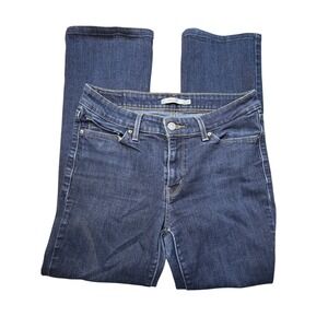 Levis 715 Bootcut Jeans Women's 29x26 Hemmed Dark Wash Indigo Denim 79065-0000